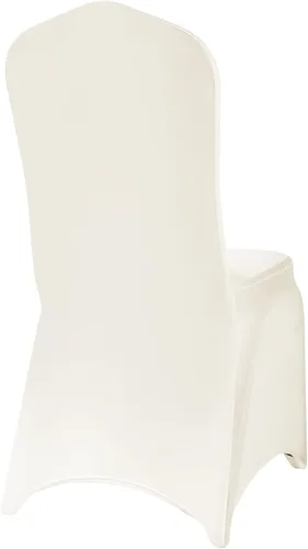Vista 120 de Funda de elastano para silla, 12 unidades, fundas para silla, fundas para sillas de sala de estar, funda extraíble lavable y elástica para silla