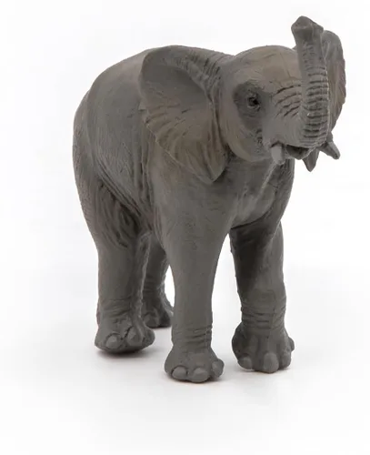 Vista 3 de Papo -Pintado a mano - Figura -Wild Animal Kingdom - Elefante joven -50225 -Coleccionable - para niños - Adecuado para niños y niñas- a partir de 3