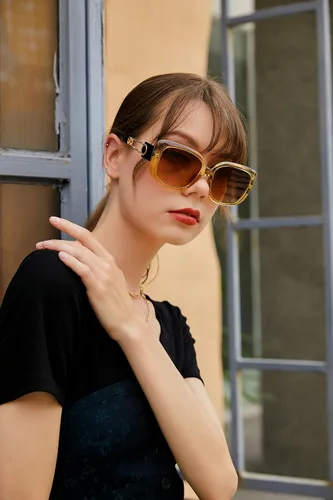 Vista 6 de Karsaer Vision - Gafas de sol cuadradas vintage de moda para mujer con estilo inspirado en la conducción