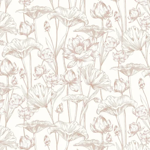 Vista 29 de Timeet - Papel pintado floral blanco y rosa, papel de pared moderno, papel de contacto para despegar y pegar, autoadhesivo, extraíble