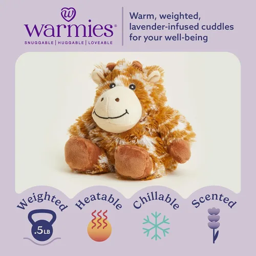 Vista 2 de Warmies® - Peluche perfumado de lavanda francesa para microondas Jr Jirafa