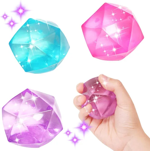 Vista 9 de 2 paquetes de cubos de estrés, pelotas de estrés flexibles para adultos y niños, juguete para aliviar la ansiedad, forma cuadrada con relleno