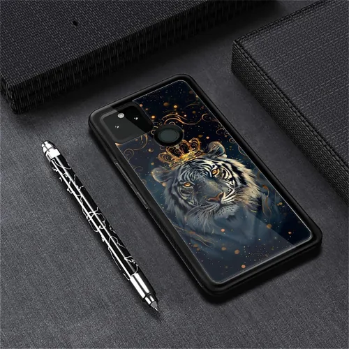 Vista 623 de Compatible con Google Pixel 4A 5G Mobile Case Creative Acrylic Panel trasero Silicona Protección Grip especialmente diseñado para Google Pixel 4A 5G