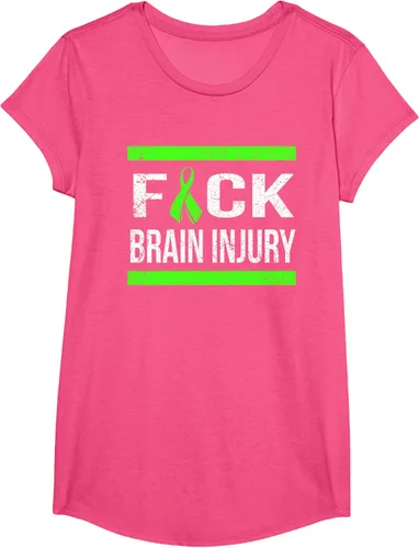 Vista 19 de Apoyo Daño cerebral Concienciación T Shirt, mujer L, Asphalt Negro