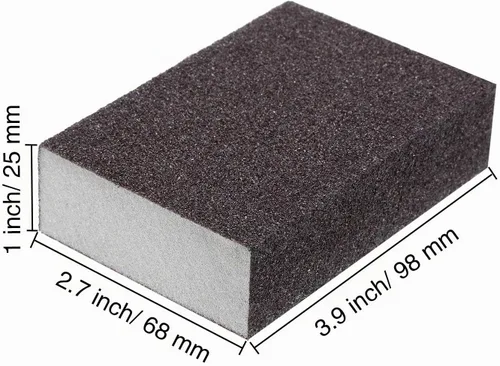 Vista 3 de EBOOT Paquete de 8 esponjas de lijado de grano medio, bloques reutilizables