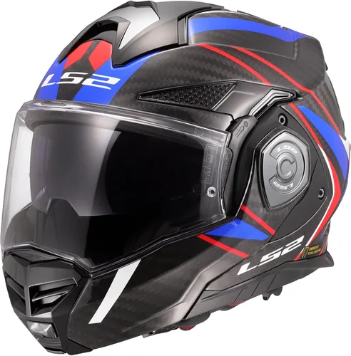Vista 7 de Casco modular LS2 Helmets Advant X Carbon