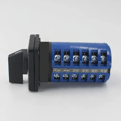 Vista 5 de Interruptor de cambio de 3 posiciones 24 terminales LW26-32 Ui 380V Ith 32A Universal Rotary Cam Selector Interruptor de transferencia Interruptores