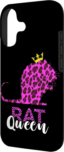 Vista 2 de Rat Queen Crown Leopard Mouse Rat Lover Rodent Rat Owner Case for iPhone 17