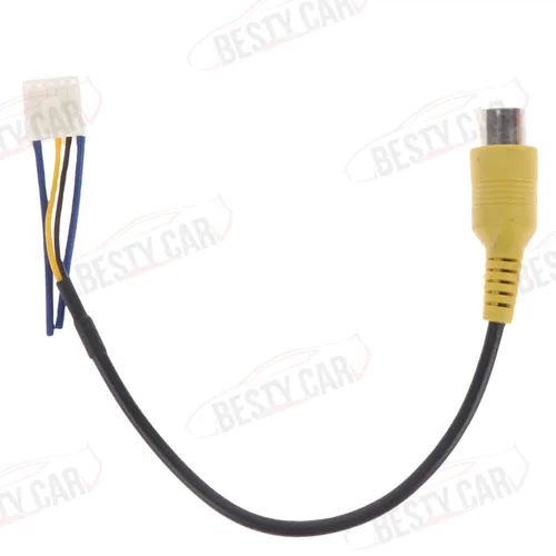 Vista 4 de Cámara de visión trasera estéreo de radio de coche en retrovisor de respaldo adaptador de entrada enchufe para el mercado de accesorios Android
