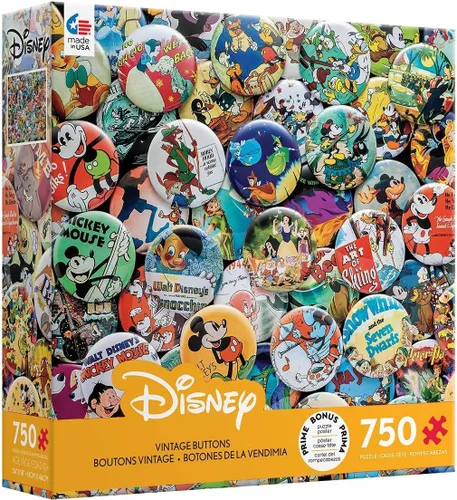 Vista 5 de Ceaco - Disney - Botones Vintage - Rompecabezas de 750 piezas