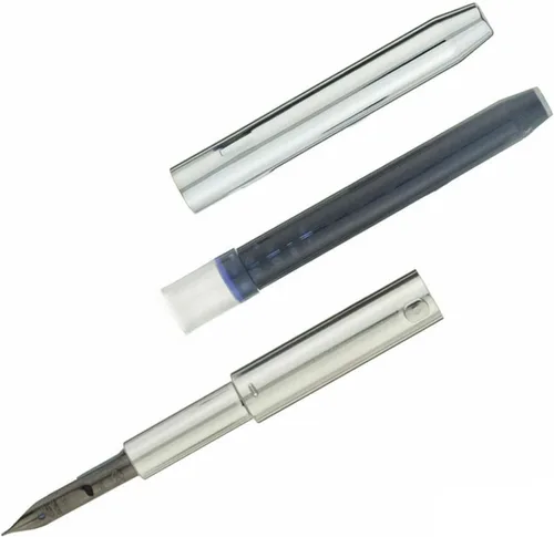 Vista 6 de Pilot Namiki Vanishing Point - Pluma estilográfica, blanco y negro, punta de 1.1 puntas de 18 quilates