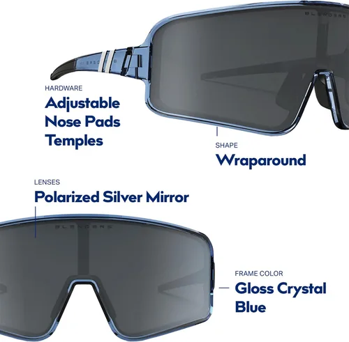 Vista 33 de Blenders Eyewear Eclipse X2 - Gafas de sol polarizadas - Lente envolvente - 100% protección UV - Para hombres y mujeres