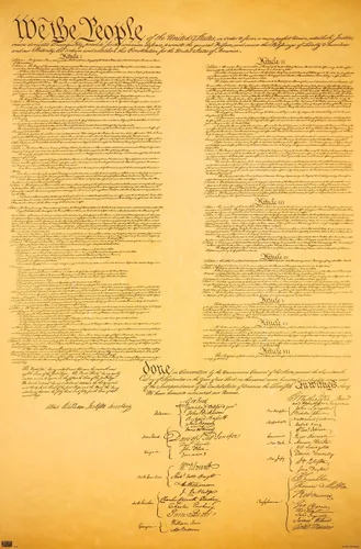 Vista 11 de Trends International Póster de pared de The Constitution, 14.725 x 22.375 pulgadas, versión enmarcada de madera de granero Versión enmarcada Barnwood