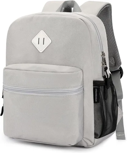 Vista 65 de Mochila para niños pequeños STEAMEDBUN para niños y niñas, mochila escolar para niños pequeños, Negro, 15 pulg., pequeña, Classic