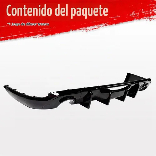 Vista 7 de Fit 2011-2026 Dodge Durango Rear Diffuser Gloss Black Brillo negro