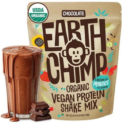 Vista 16 de EarthChimp Proteína Vegana Orgánica en Polvo - con Probióticos - Sin OMG, Sin Lácteos, Sin Suero, Proteína en Polvo a Base de Plantas para Mujeres