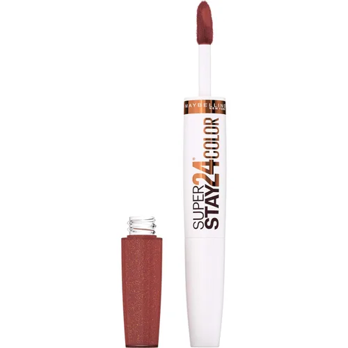 Vista 15 de Maybelline New York Superstay 24, color de labios en 2 pasos, naranja sin parar 210 NARANJA SIN PARAR
