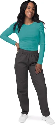 Vista 5 de Sivvan 3-Pack Women's Long-Sleeve Comfort Underscrub Tee, Scrubs Undershirts Aguamarina (Aquamarine)