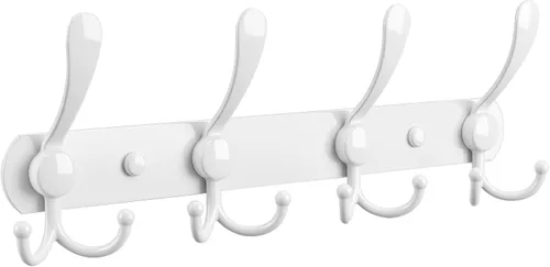 Vista 10 de YUNISS Perchero montado en la pared, 3 ganchos triangulares de acero inoxidable para abrigos, sombreros, batas, toallas en recibidor y entrada Negro