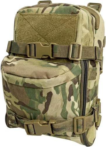 Vista 8 de Mochila táctica de hidratación para vejiga de hidratación de 2 litros, mochila de hidratación ligera MOLLE, transportador de agua para hidratación
