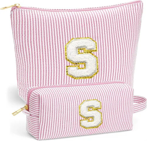 Vista 8 de Set de Bolsos de Maquillaje de Viaje - Bolso Inicial de Aseo de Viaje, Bolso de Cosméticos Portátil Bolso de Maquillaje de Viaje con Artículos Azul