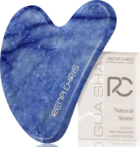 Vista 15 de Rena Chris Herramientas Gua Sha Faciales: Herramienta Guasha Natural de Obsidiana para Terapia de Acupuntura Facial, Masajador Facial para Esculpir