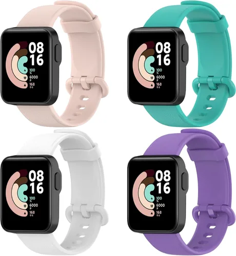 Vista 8 de Replacement Smartwatch Bands Compatible with Xiaomi Mi Watch Lite/MiWatch Lite2, Soft Silicone Bands Adjustable Wristband Strap for Redmi Watc-2