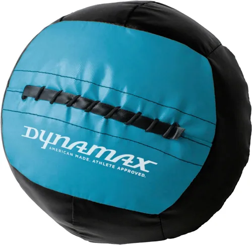 Vista 16 de Dynamax Standard Medicine Ball, 4–30 lb Soft Shell Wall Ball, 14-Inch Weighted Exercise Ball for Strength Training, Core Workouts, Conditioning &