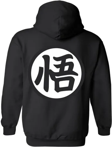 Vista 3 de ALLNTRENDS Sudadera con capucha de entrenamiento Símbolo con capucha 2024 Sudadera gráfica genial Negro