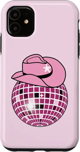 Vista 8 de Cowboy Hat Disco Ball Pink Cowgirl Case for iPhone 17