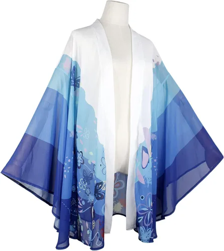 Vista 2 de Metesbonw Women Demon Slayer Inosuke Attack Robe Cloak Anime Cosplay Swimsuit Cover Up Chiffon Cardigan