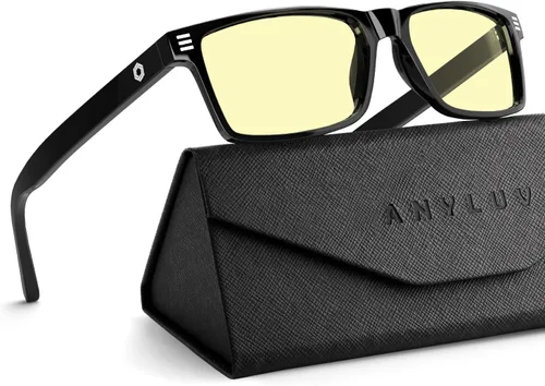 Vista 35 de ANYLUV Blue Light Glasses for Sleep, 99.9% Blue Green Light Blocking with Red Lens, Blue Light Glasses