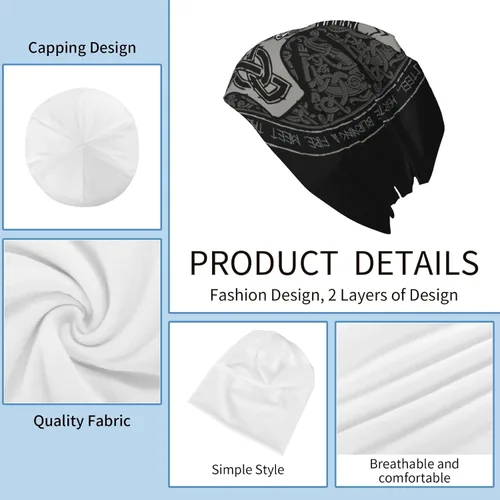 Vista 5 de Bufanda casual bandana suelta sombrero elástico gorro gorro gorro