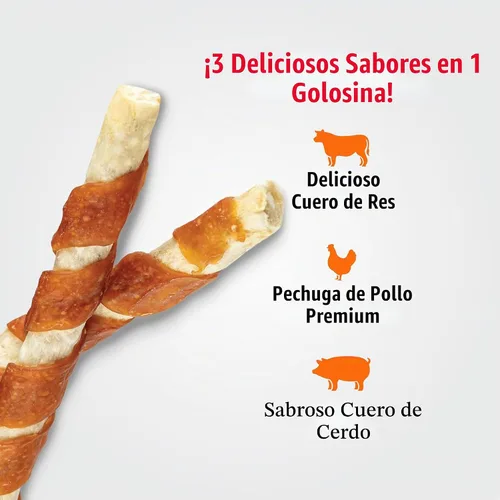 Vista 6 de GOOD 'N' FUN Munchy Sticks Golosinas de larga duración para perros