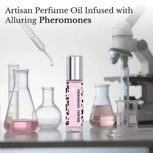Vista 6 de Perfumes con feromonas para mujeres, aceite de perfume roll on de larga duración 0.34 fl.oz (10ml)
