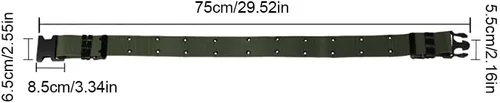 Vista 6 de Cinturón táctico de liberación rápida, ajustable para trabajo militar de 1.5 pulgadas, cinturón de senderismo con hebilla de cinturón de seguridad