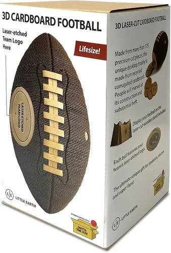 Vista 3 de Littlearth NFL - Fútbol 3D de cartón unisex para adultos