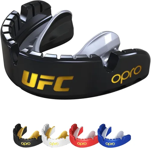 Vista 8 de OPRO Gold Level Moldable Mouth Guard for Braces Premium Fit Age 10+, Impact Sports, MMA and Boxing Mouthguard for Braces, Easy Self-Fit Mouth Guard