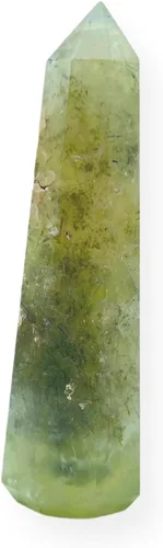 Vista 24 de WholesaleGemShop - Torre de obelisco de piedras preciosas de 3 pulgadas, faceta gigante, cristal de roca de Aura Rock Natural pulido Earth Wand