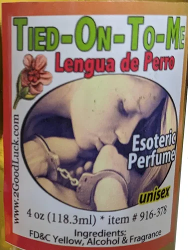 Vista 2 de Atado a mí (lengua de perro o macho atado) Perfume con feromonas y amuleto para rituales y magia - Perfume C/feromonas & Amuleto, Lengua De Perro