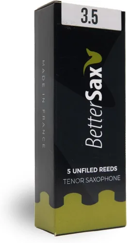Vista 10 de BetterSax Cañas de corte de jazz para saxofón Tenor, fuerza 2.0, paquete de 5 para una calidad de sonido superior, perfectas para actuaciones