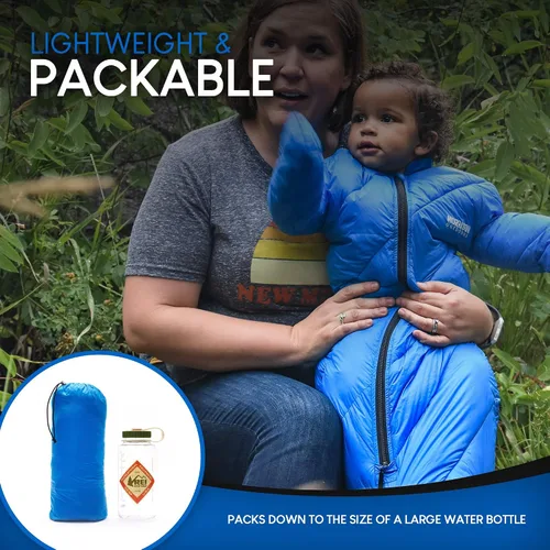 Vista 6 de Morrison Outdoors Little Mo 40 - Saco de dormir para bebé, color azul