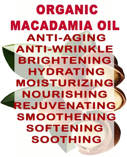 Vista 7 de Botanical Beauty Aceite de macadamia orgánico 100% puro y natural, virgen sin refinar, aceite portador prensado en frío para cara, piel, cuerpo