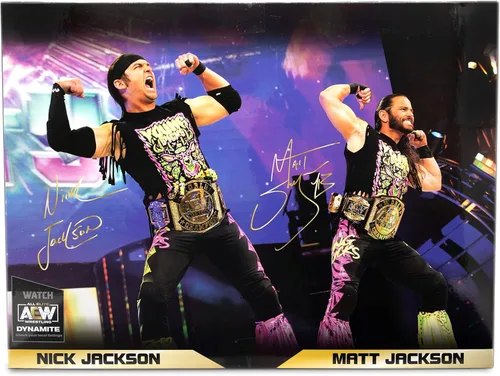 Vista 9 de All Elite Wrestling UNRIVALED - Paquete de 2 figuras de Matt Jackson y Nick Jackson de 6 pulgadas con accesorios, Multi - Exclusivo de Amazon