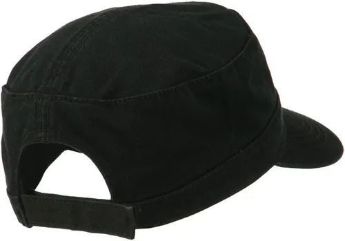 Vista 3 de Prenda Lavado Gorra Ejército Ajustable - Negro OSFM, Carbón vegetal