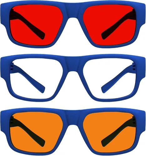 Vista 194 de Eyekepper Gafas de luz azul para hombre y mujer, paquete de 6 lentes Pilot Paquete de 6 color mezclado