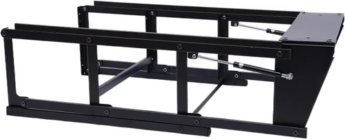 Vista 9 de PAREKS Escritorio convertible plegable montado en la pared, estante de almacenamiento de escritorio de pared flotante multifunción para oficina