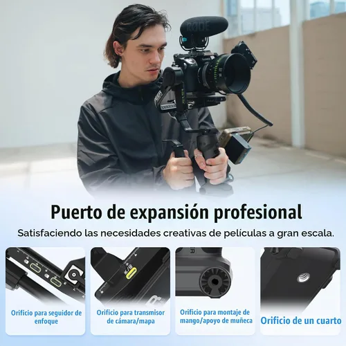 Vista 7 de ZHIYUN Crane 4E Estabilizador de cámara de 3 ejes para cámaras DSLR y sin Gris-oscuro
