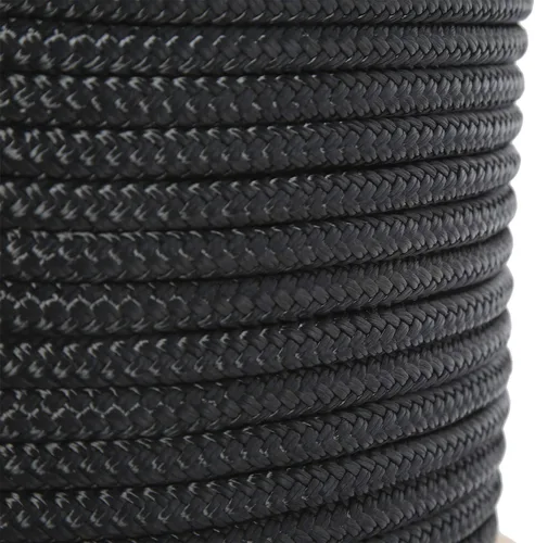 Vista 6 de [Usado] NovelBee - Línea de anclaje de nailon con dedal (1/2 pulgada x 600 pies) (negro) 1/2 Inch Anchor Rope 600 Feet,Black Boat Anchor