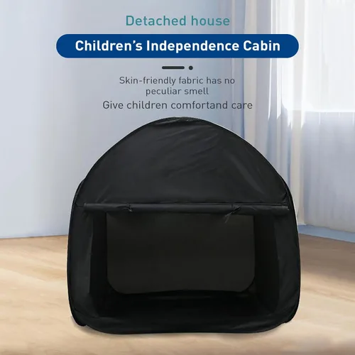 Vista 9 de Tienda Sensorial para Niños de 35.4 x 35.4 x 35.4 pulgadas - Refugio Calmante Certificado CPC con Rincón Oscuro y Silencioso Tienda Portátil